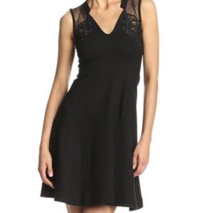 Navy/Black French Connection Marie Mesa Dress
